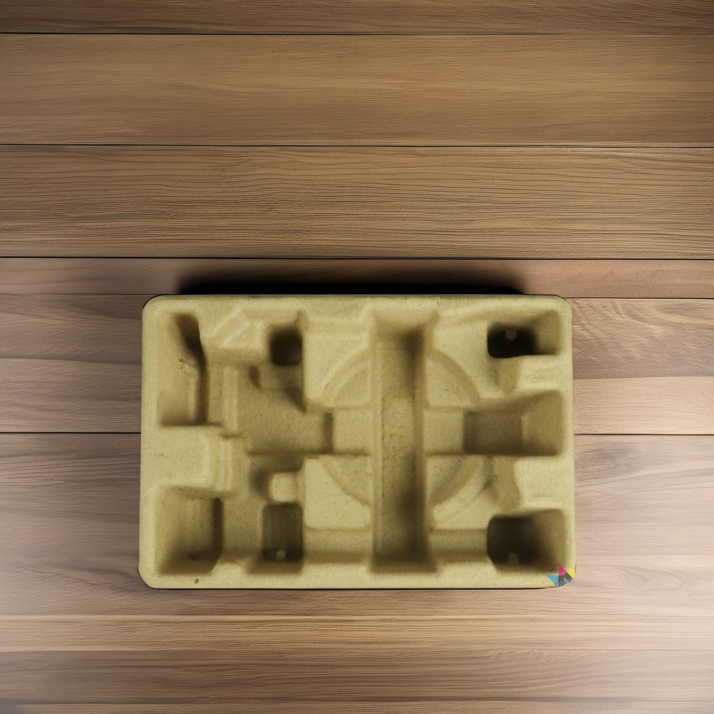 Custom Designed Biodegradable Recycled Kraft Paper Pulp Tray Molded Pulp Packaging Chemical Pulping Type