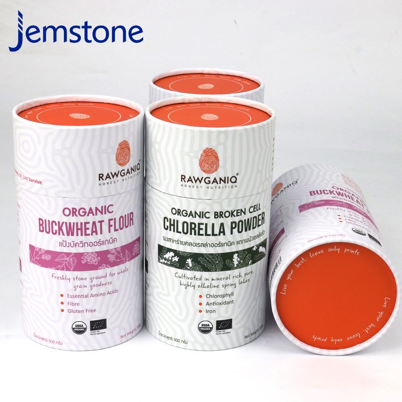 Luxury Food Grade Packaging Gift Nuts Tea Matcha Coffee Packaging Food Cans Cardboard Tubes Box