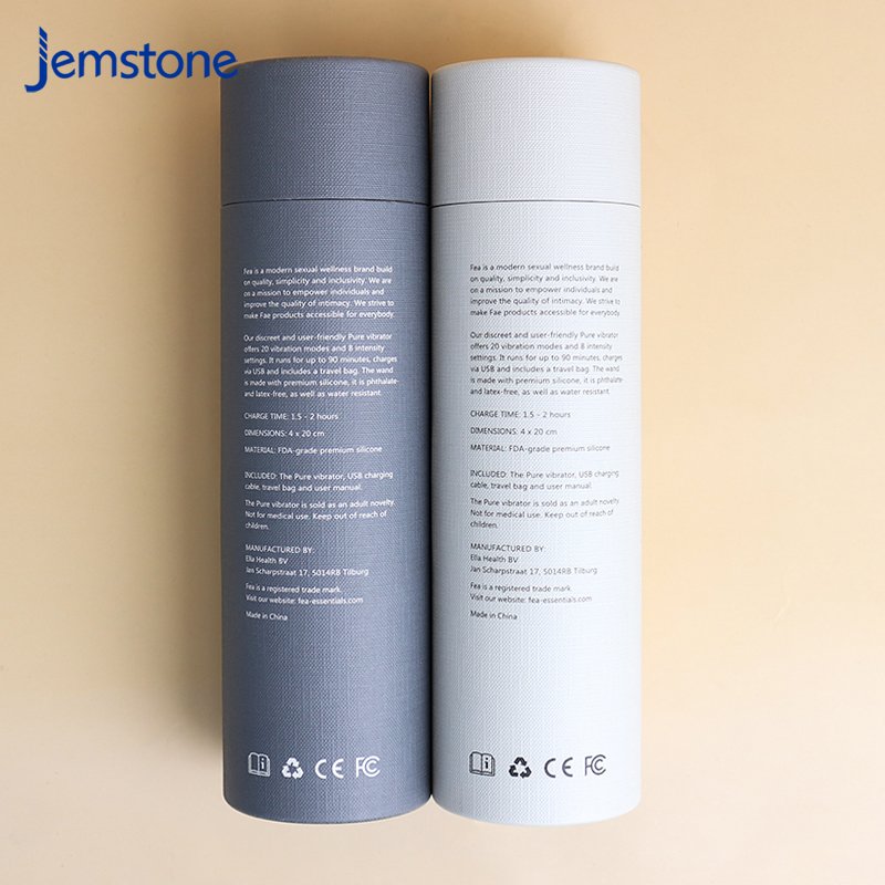 Logo Customized Design Empty Round Cylinder Cardboard Tube Box For Adult Products