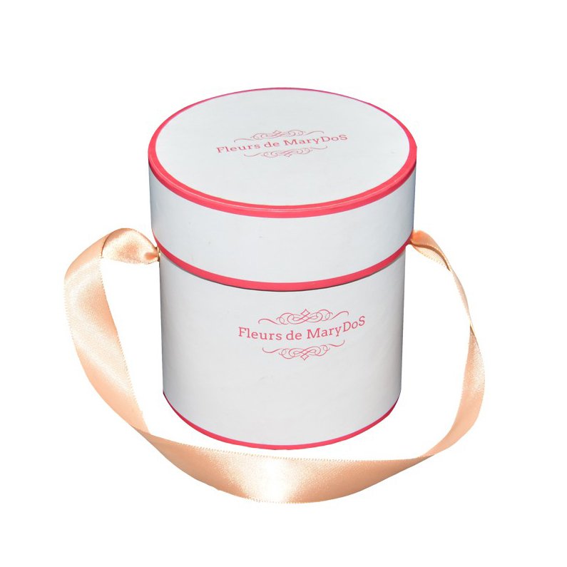 Customized New Product Cylinder Cardboard Perfume Packaging Biodegradable Recycled Tube With Ribbon