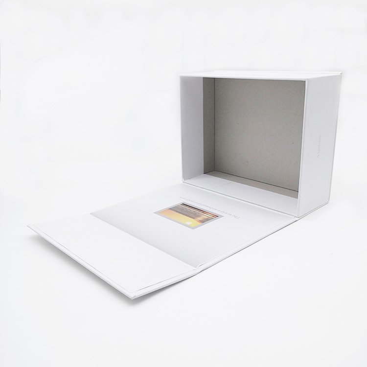 Custom Book Shape Rigid Cardboard Packaging Box Printing Colorful Foldable Magnet Close Gift Paper Boxes With Ribbon Handle