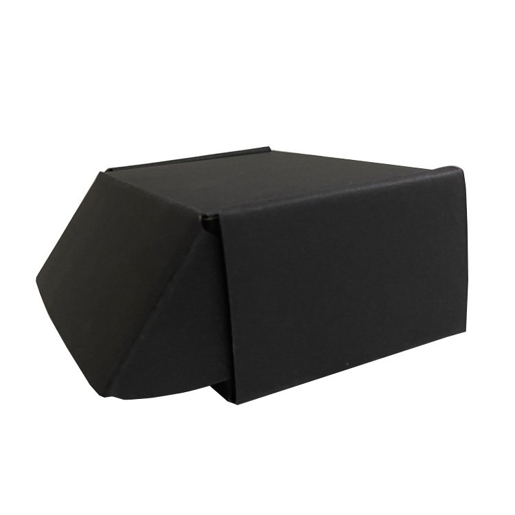 Custom Black Unique design Corrugated paper shipping packing box for underwear shoes gift