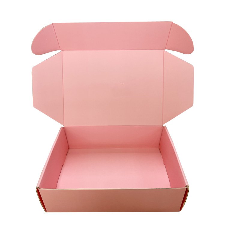 Custom Black Unique design Corrugated paper shipping packing box for underwear shoes gift