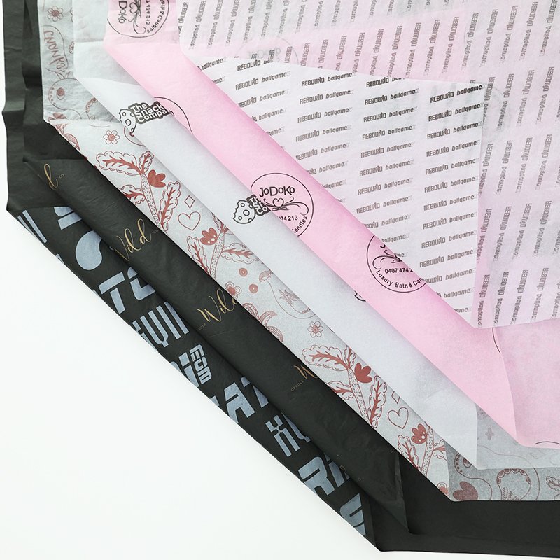 Custom Printed Logo Gift Tissue Paper Clothes Shoes Wrapping Tissue Packing Wrapping Tissue Paper