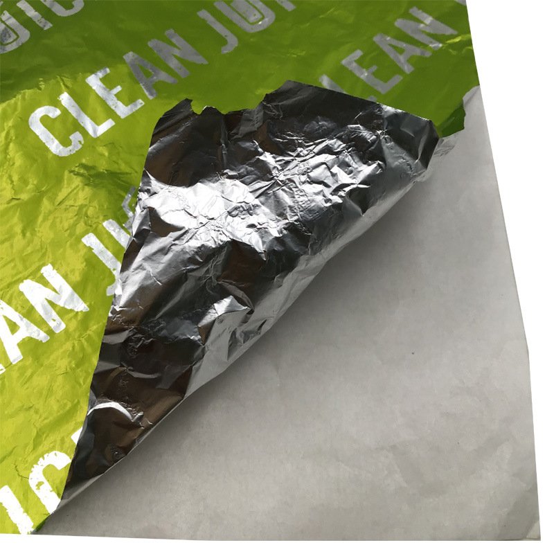 Hot selling hamburger paperfood wrapping paper aluminum foil kraft paper food square offset wax paper