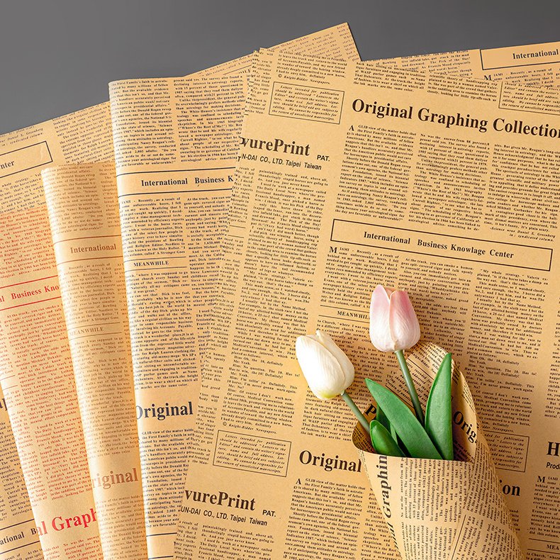 High Quality Customized Logo Gift Packaging Paper Kraft Wrapping Paper for Packaging