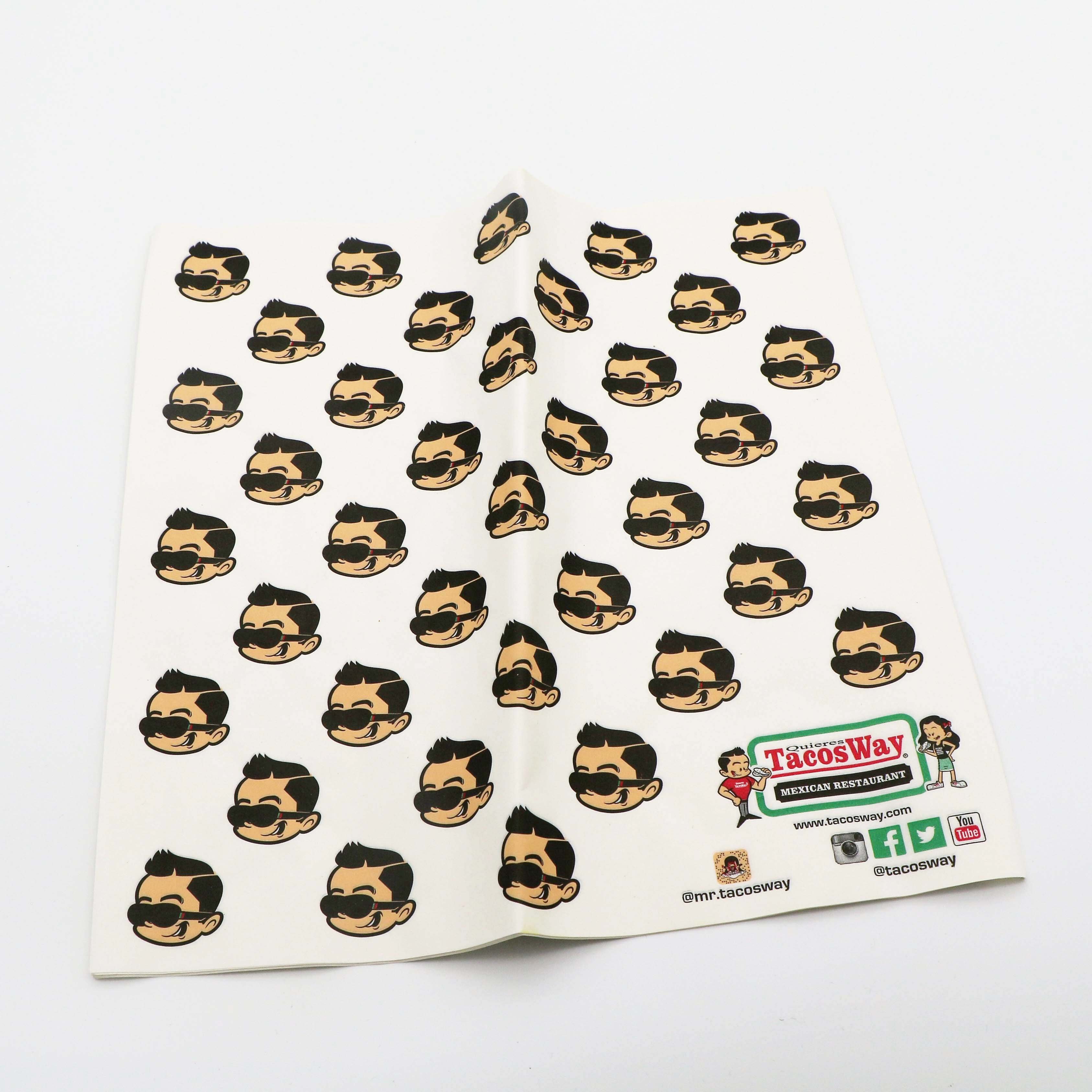 Chinese cheap biodegradable wax sandwich paper food wrapping