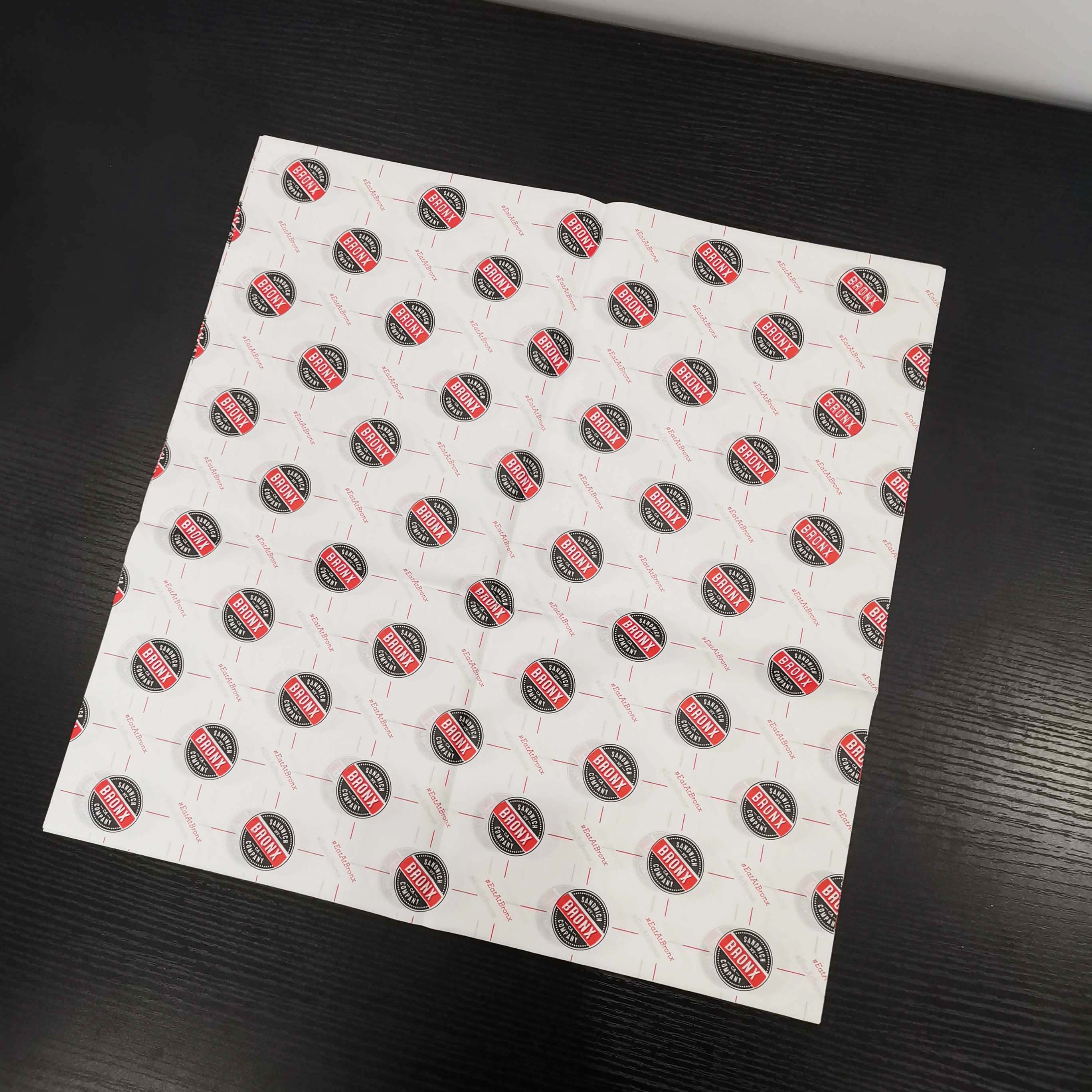 Chinese cheap biodegradable wax sandwich paper food wrapping