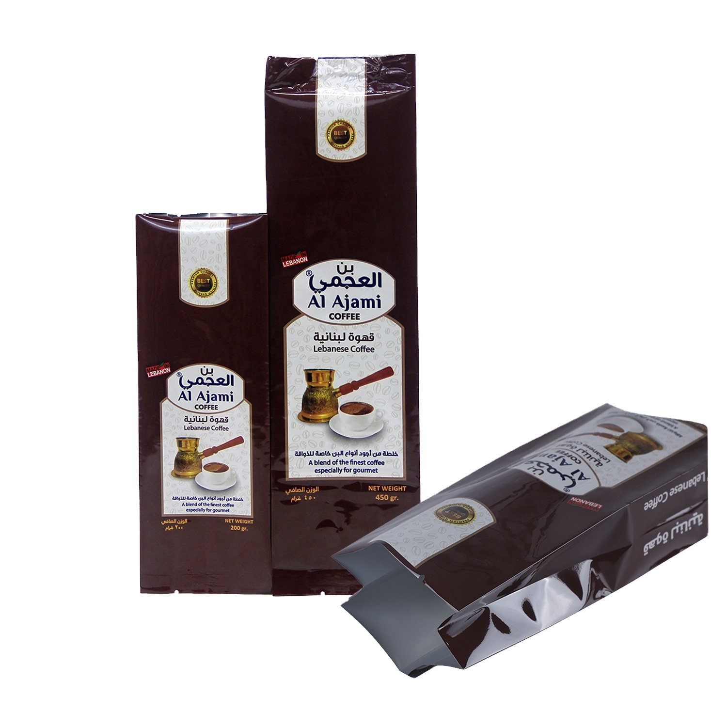 High Quality Matte Side Gusset Coffee Beans Packaging Custom Coffee Packaging Bags With Your Own Logo