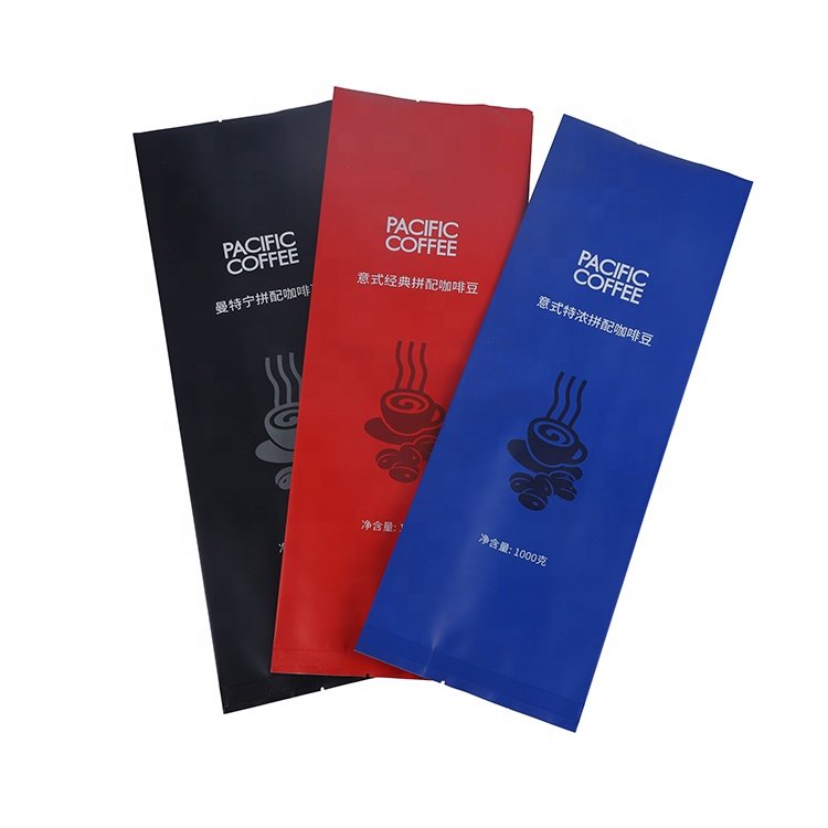High Quality Matte Side Gusset Coffee Beans Packaging Custom Coffee Packaging Bags With Your Own Logo