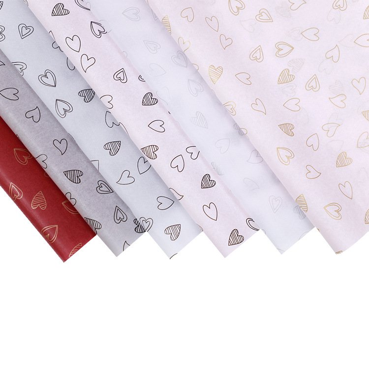 Cheap custom logo printed tissue paper thin packaging tissue paper brands names flower gift Wrapping Tissue Paper