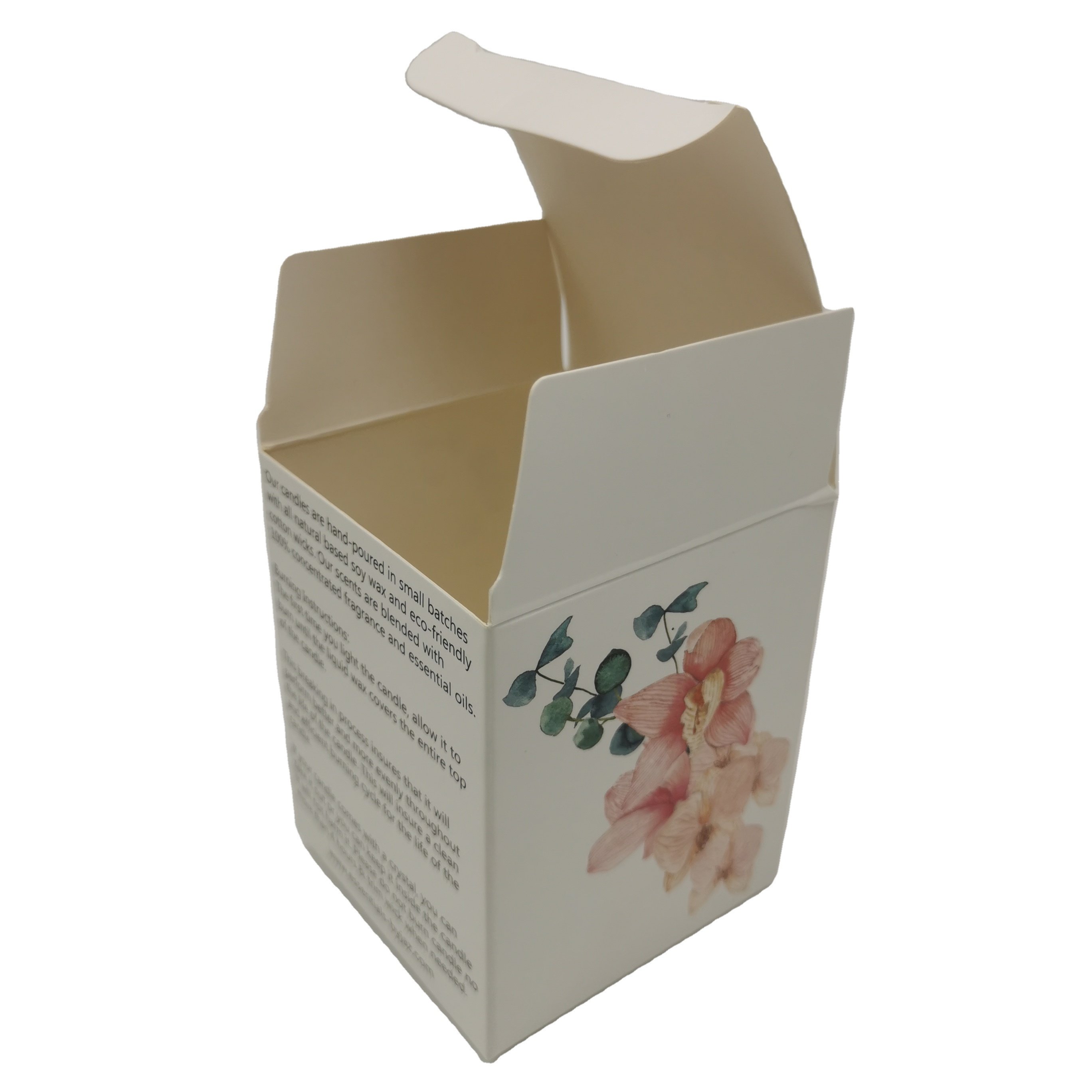 custom logoany color cosmetic cardboard paper foldable packaging box