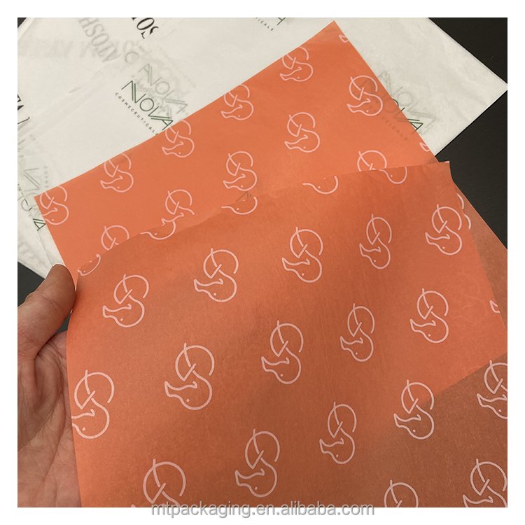 Moatain 22gsm Custom gift packing paper Printed Logo Wrapping paper