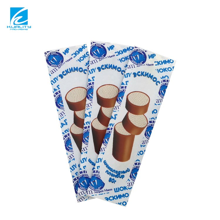 Custom Kraft Paper Ice Cream Pop Popsicle Packaging Bag