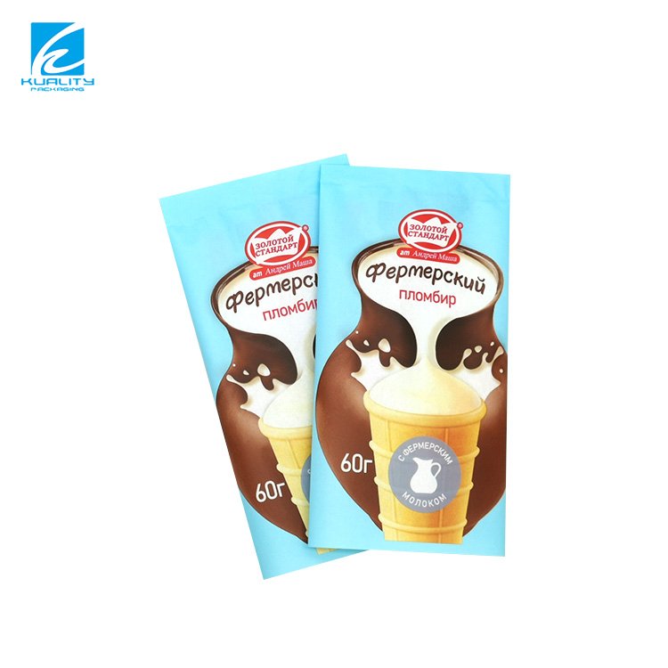 Custom Kraft Paper Ice Cream Pop Popsicle Packaging Bag