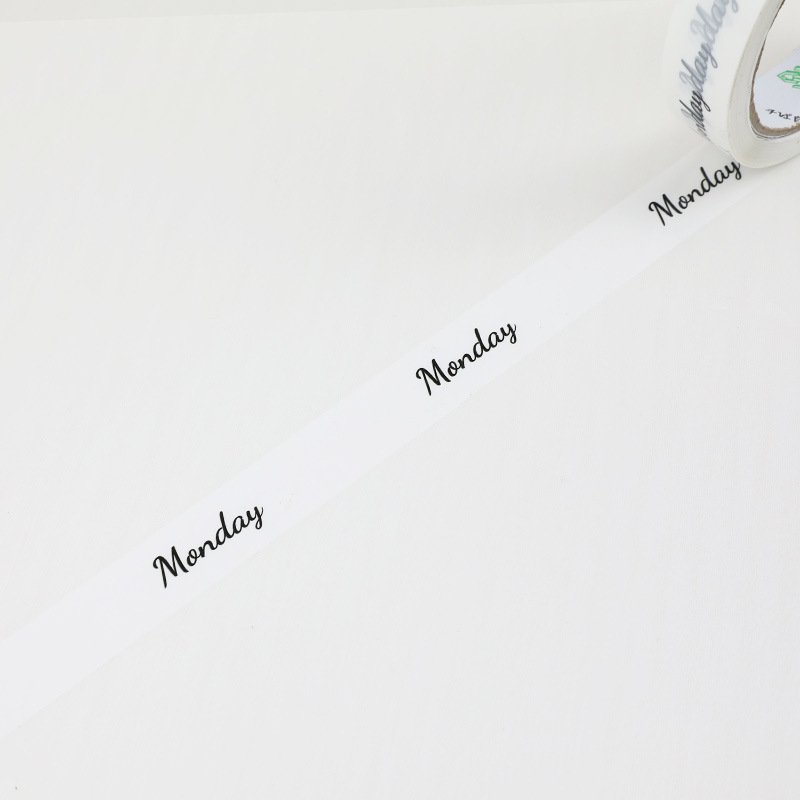 In stock small roll 2cm*50m Printable characters takeout coffee Sealing paper express adhesive Packing Tape