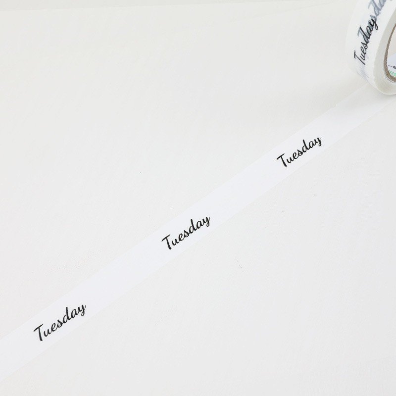 In stock small roll 2cm*50m Printable characters takeout coffee Sealing paper express adhesive Packing Tape