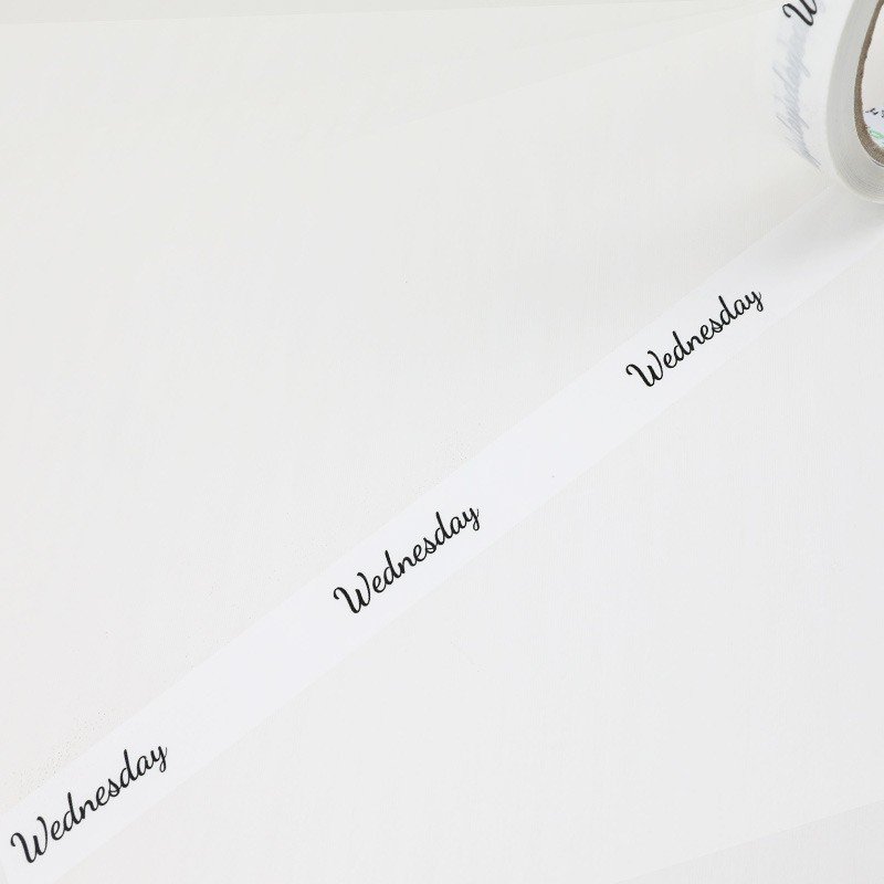 In stock small roll 2cm*50m Printable characters takeout coffee Sealing paper express adhesive Packing Tape
