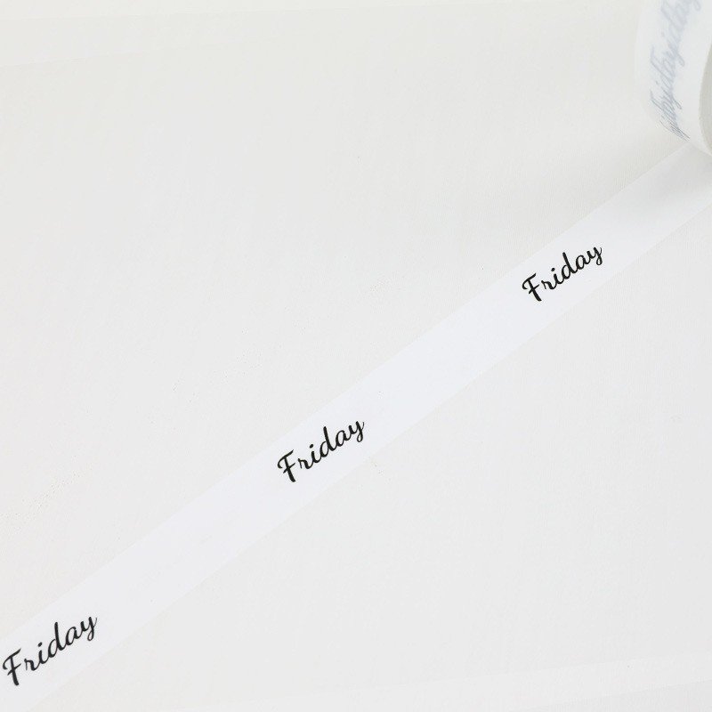 In stock small roll 2cm*50m Printable characters takeout coffee Sealing paper express adhesive Packing Tape