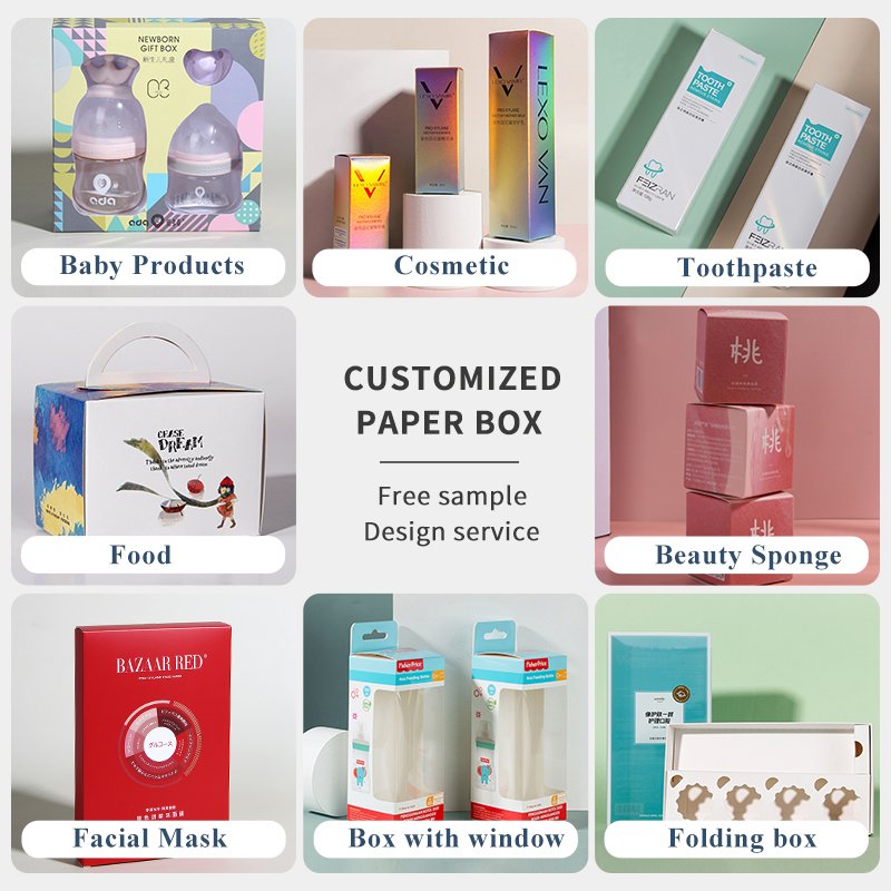 2022 Factory price zhenxiong Medical cold paste paper box Customization Medical Packing Design Logo Coated Paper Packaging Boxes