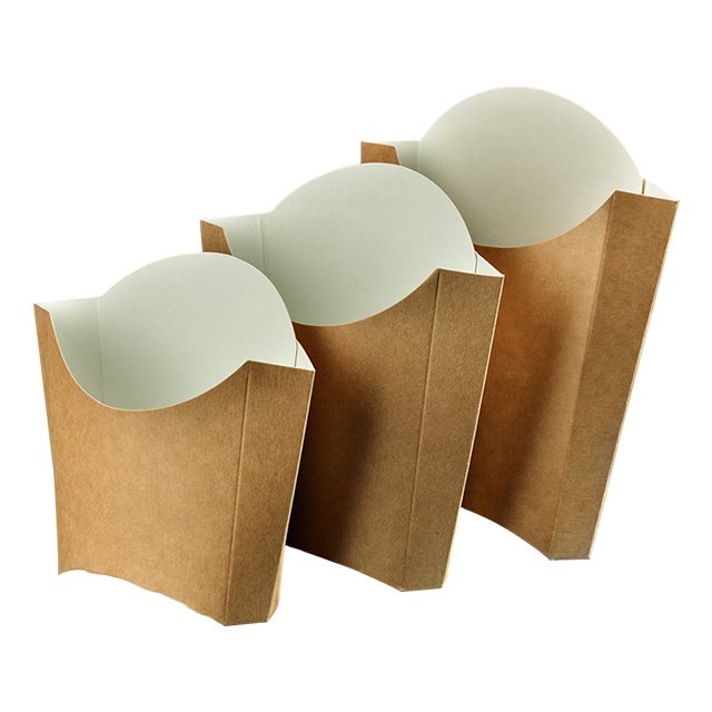 French Fries Box Potato Chips Packaging Box Supplier Coated Paper High Quality Disposable Kraft Paper Food Container Snack Box