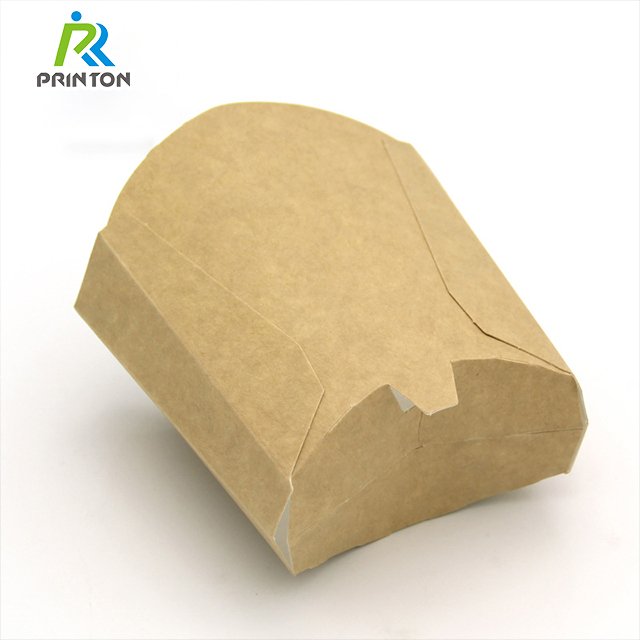 French Fries Box Potato Chips Packaging Box Supplier Coated Paper High Quality Disposable Kraft Paper Food Container Snack Box