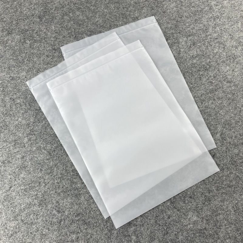 Custom Designed Zipper Plastic Clothing Packaging Low MOQ Stand-Up Pouches PE & PP Material for Food & Printing Products