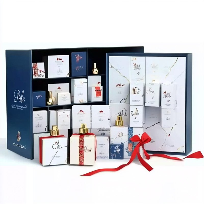 Custom Empty Craft 30-Day Ramadan Makeup Advent Calendar Box 12 Days Christmas Toy Chocolate Advent Calendar Paper Box