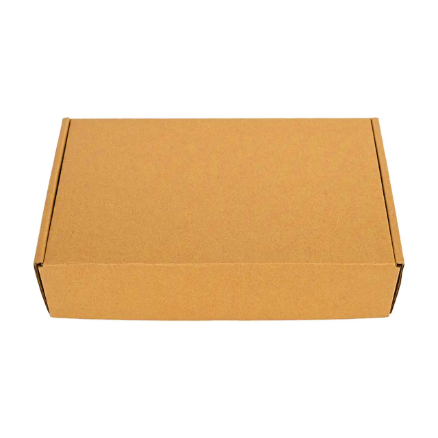 Cheap brown kraft paper folding corrugated packaging box suitable for express clothing T-shirt packaging and transportation