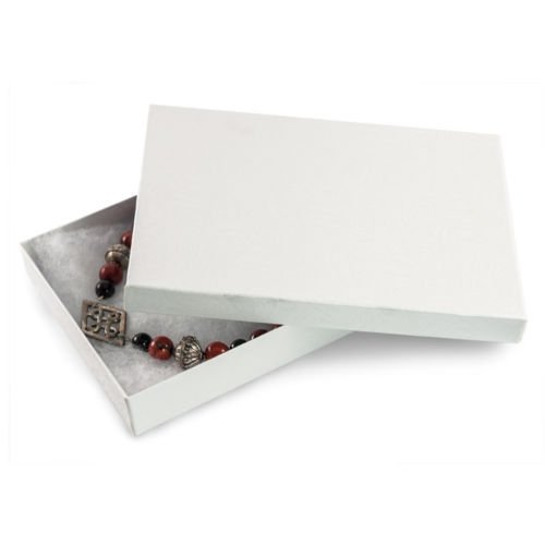 Z53 5X3 Wholesale white swirl cotton filled box Paper Jewelry Boxes Packaging Cardboard Box For Ring Earrings