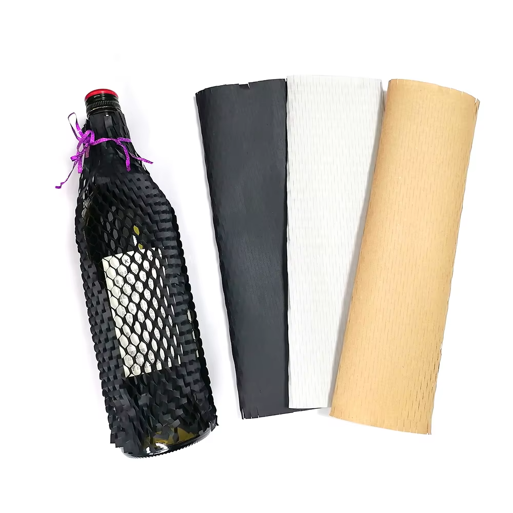 brown hex buffer cushion vellum kraft paper roll packing honeycomb craft packaging kraft wrapping paper honeycomb wrap