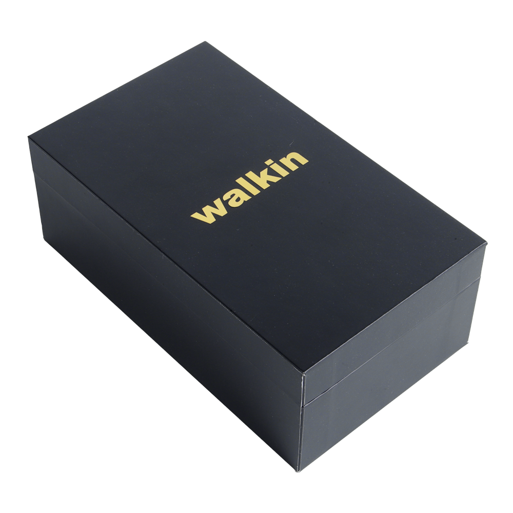 Luxury Black Cosmetic Cardboard 50ml Perfume Gift Paper Box With Magnetic Closure