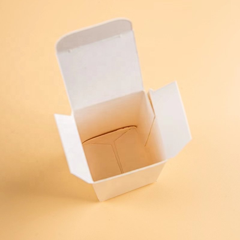 Free samples customized printing logo white paperboard cosmetic lipstick packaging paper box