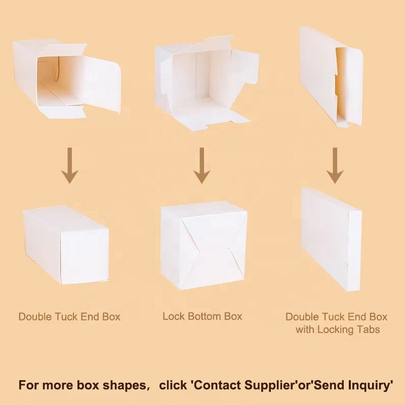 Free samples customized printing logo white paperboard cosmetic lipstick packaging paper box