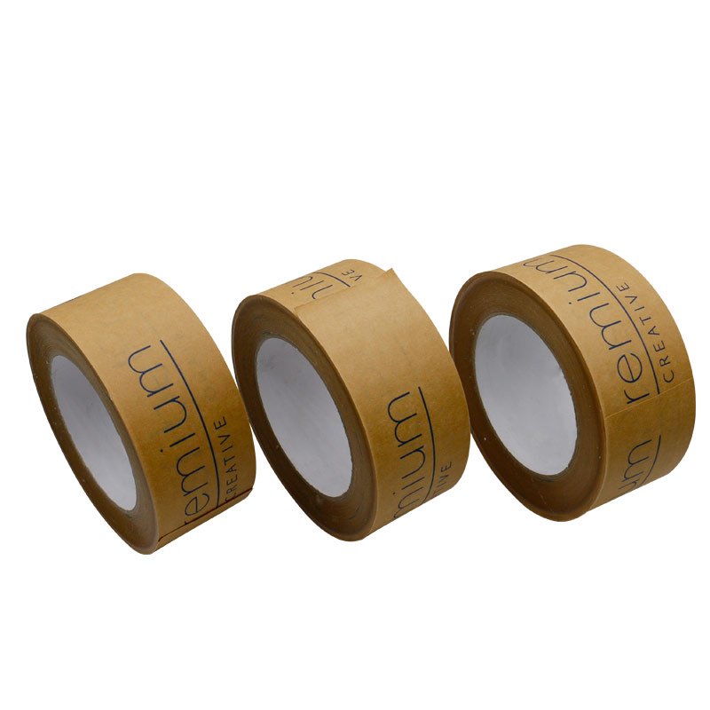 Packaging Tape Kraft paper Reinforced Self Adhesive Kraft paper Tape Custom Water Activated Gummed packaging Kraft paper Tape
