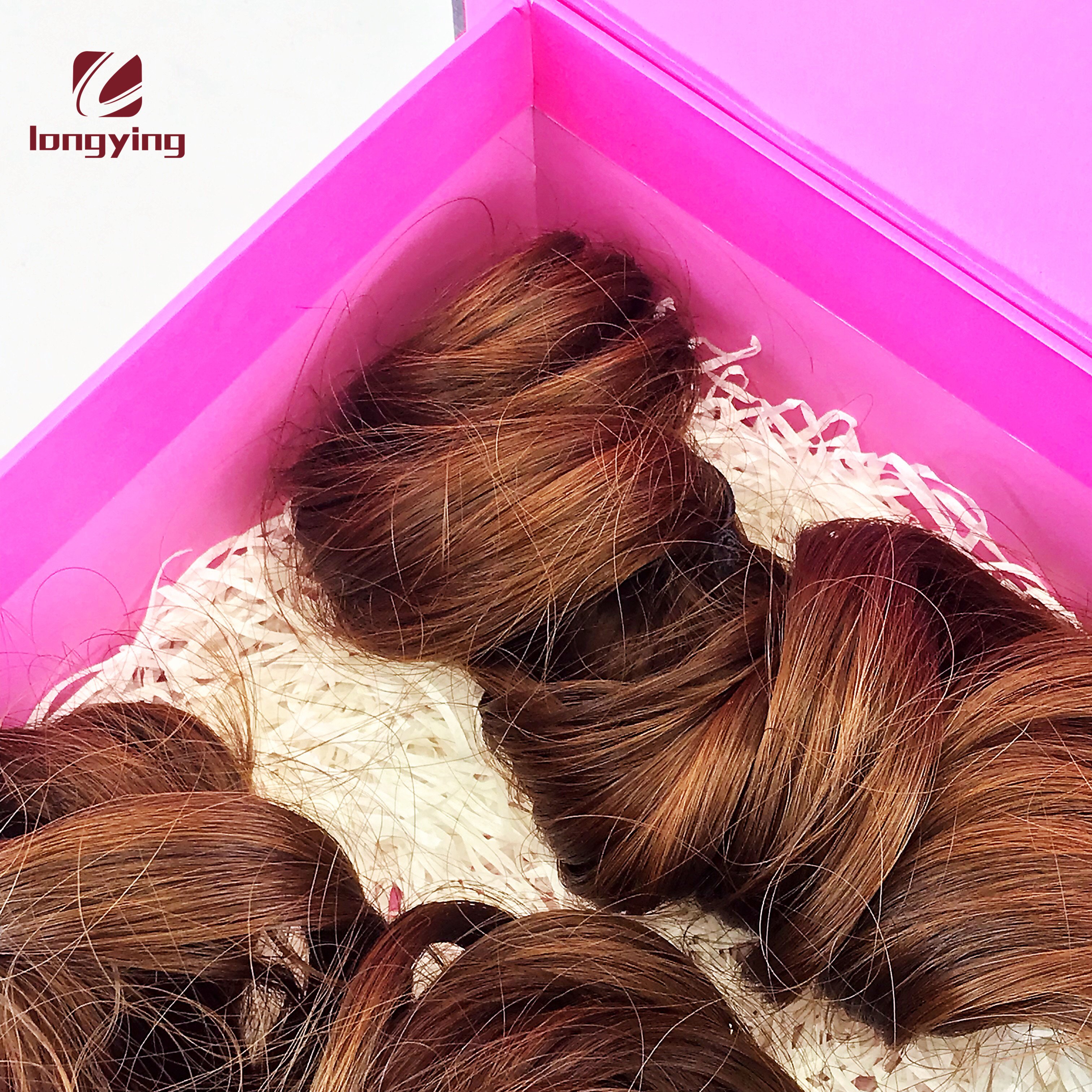 free design custom luxury fashion cardboard box with handles bag for human hair wig human hair hair extension packaging