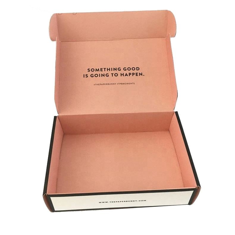 Customized Own Logo Luxury Double Sided Printing Underwear Clothing Retail Store Packaging Paper Box