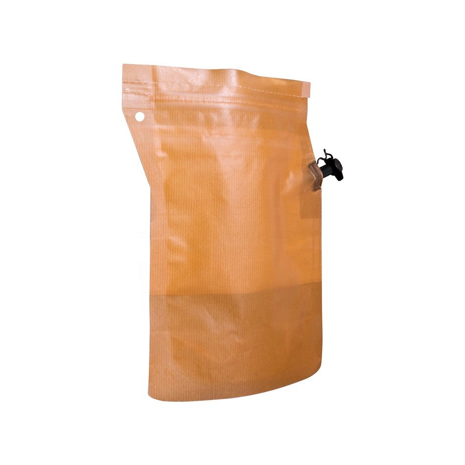 Good Quality 3L Custom Wine Cocktail Packaging Bib Bag In A Box Cocktail Aluminium Wine Pouch With Spout