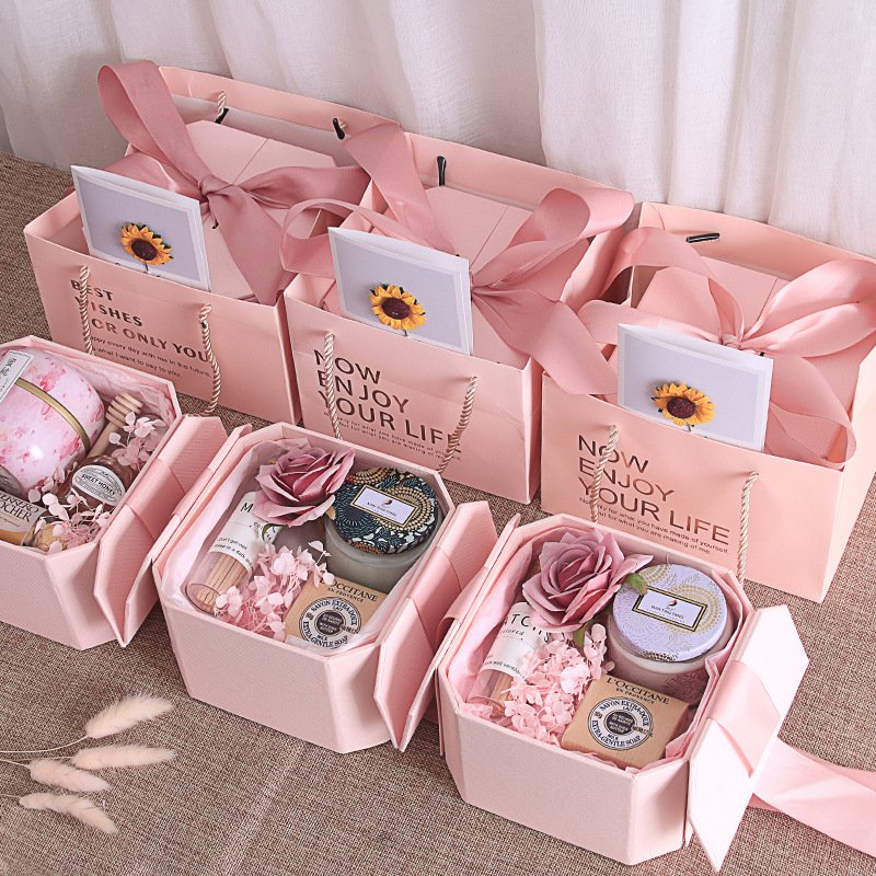 Custom Logo Full Color Printing Pink Medium Size Corrugated Gift Packaging Clothing Shipping Mailer Paper Box