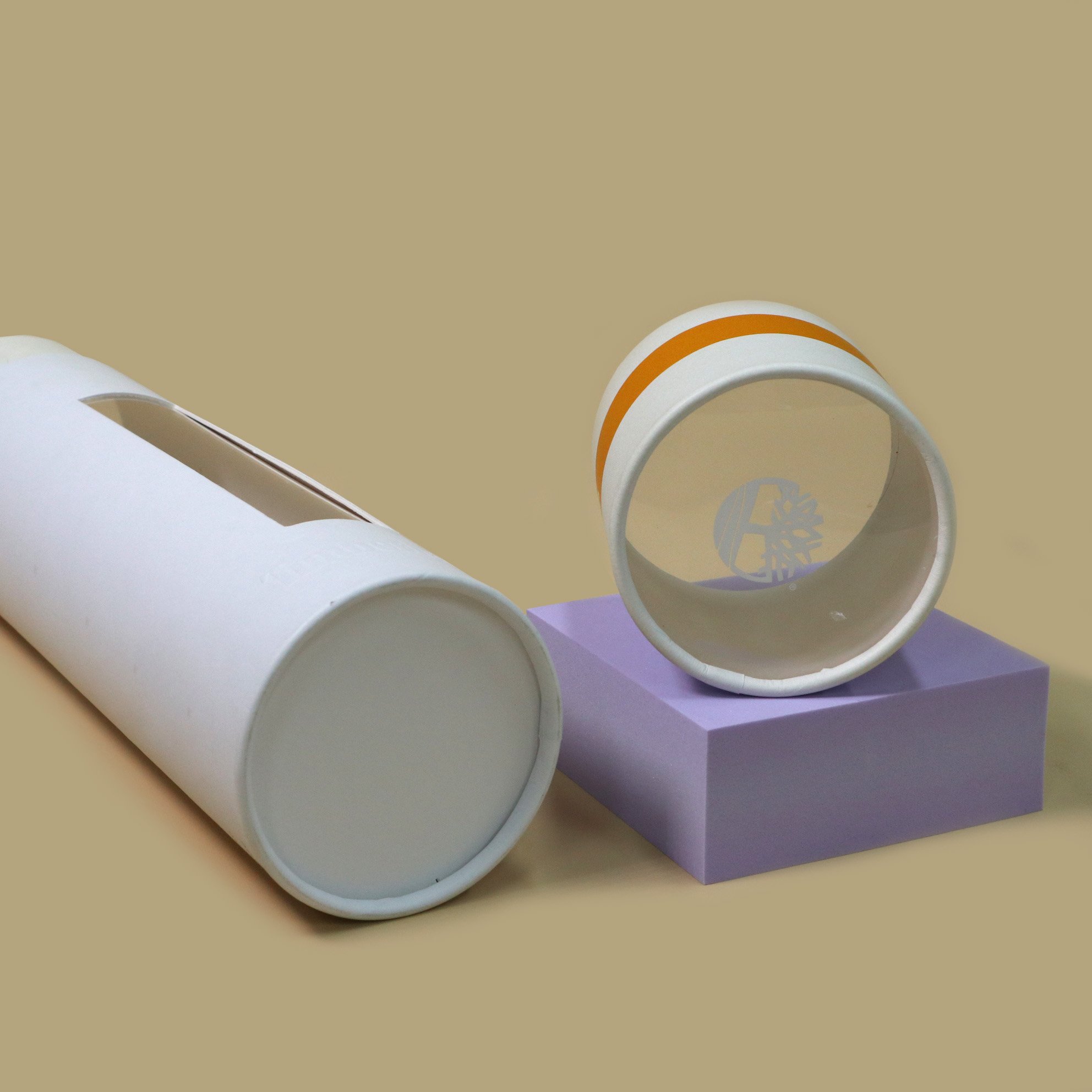 Custom Printed Round Pringless Dry Food Packaging Paper Tube Eco Cardboard Craft Cylinder Tea Canister With Clear Pvc Window