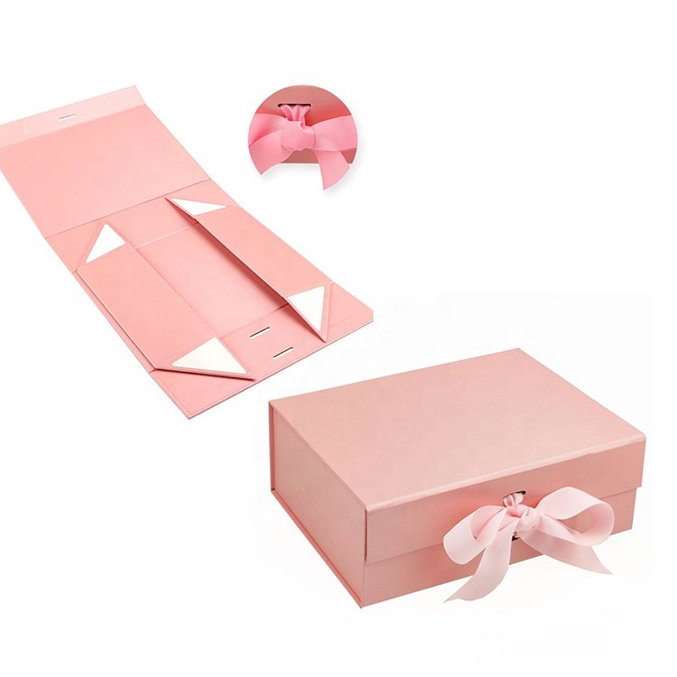 High Quality Custom Logo Folding Box Cardboard Paper Packaging Box Magnetic Lid Gift Foldable Box With Magnets