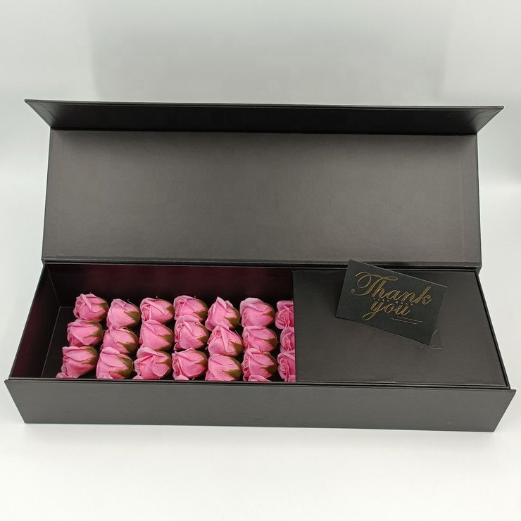 Cardboard long stem roses box/Customized Bouquet Flower Boxes Packaging Handmade Rectangle Flower Box