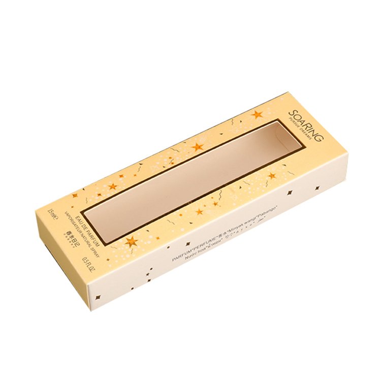Personalized Custom Cosmetic Paper Box With Transparency Window Paper Card Box Factory
