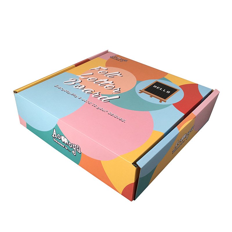 custom box packaging paper corrugated cardboard mailer mailing shipping box for clothing packaging