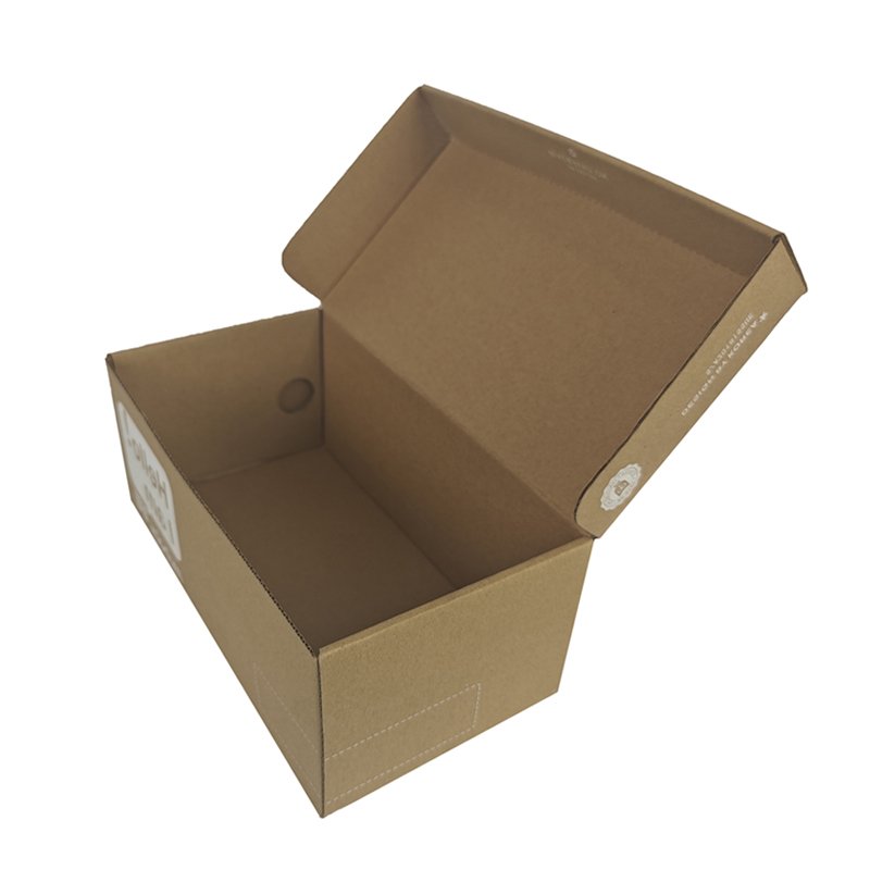 Manufacturers wholesale price kraft paper corrugated shipping packaging shoe box