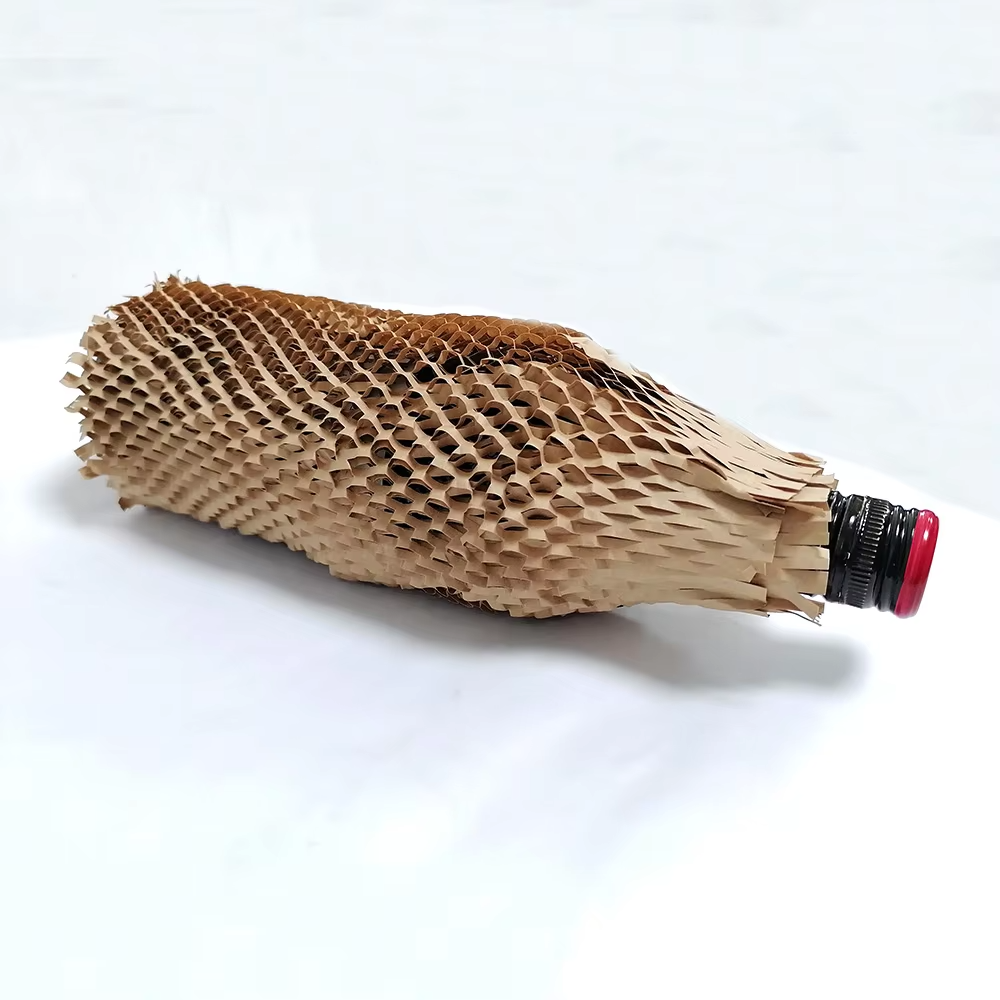 Honeycomb Kraft Paper Sheet Packaging Cushion Paper Sheet for Wrapping Glass Cosmetics Wine Material