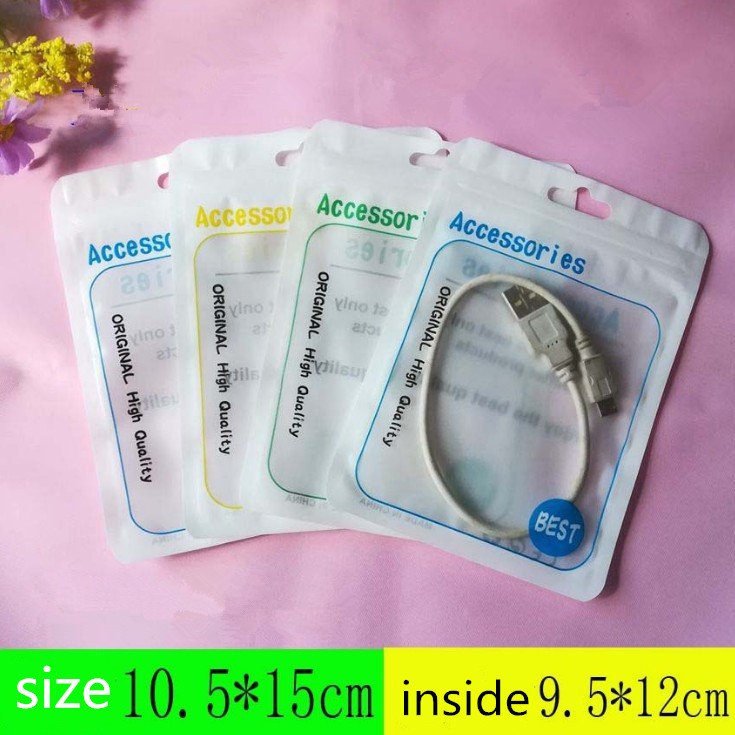 custom high grade headphone clip chain charging valve bag custom Earphone Accessories Storage Zipper Bag for Usb Date Cables