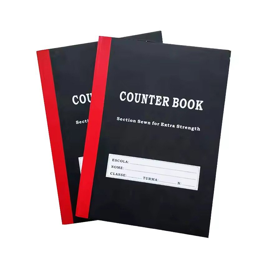 Colorful Hardcover school notebooks Black And White Exercise Composition Notebook Adhesive packaging Students Notebook