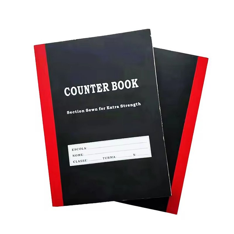 Colorful Hardcover school notebooks Black And White Exercise Composition Notebook Adhesive packaging Students Notebook
