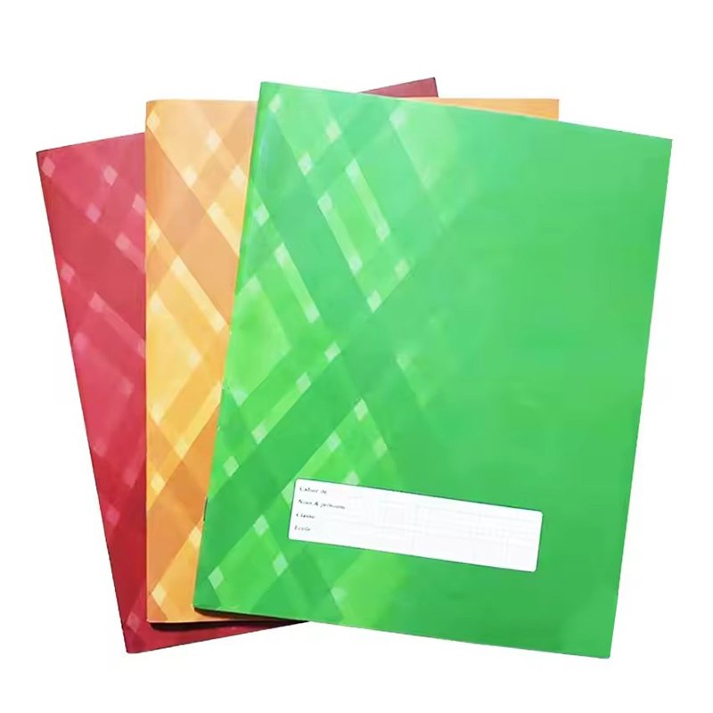 Colorful Hardcover school notebooks Black And White Exercise Composition Notebook Adhesive packaging Students Notebook